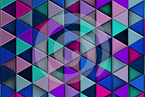 Colorist background with triangles and shadows