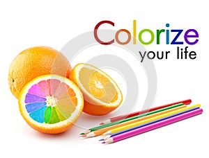 Colorize your life concept photo