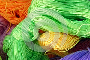 Colorized cotton thread