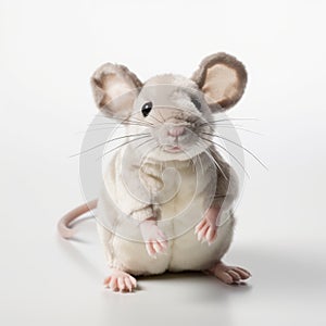 Colorized Pet Mouse Poses In The Style Of Patricia Piccinini