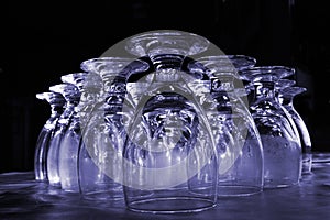 Colorized water glasses