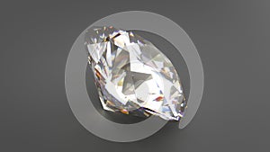 Colorless Diamond Grade D On Neutral Background