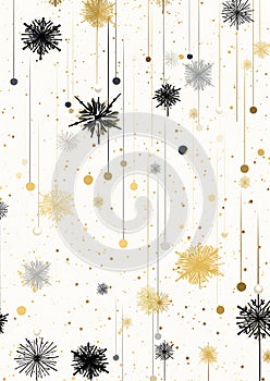 The Colors of Celebration: White Gold, Snowflakes, Stars, and Mo