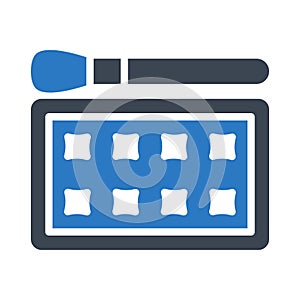 Colors glyph colour vector icon