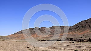 The colors of the hills in the Gobi-Altai Mountains, Mongolia