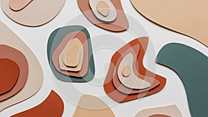 Between the colors and layers adds a dynamic visual interest while