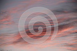 Colors Reflection on Clouds after Dusk