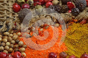 Colors spices composition