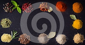 The colors of spices photo