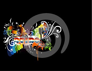 Colors vector composition