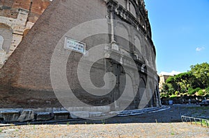 Coloseo in Rome view.