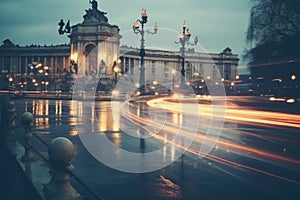 the colossal building of italy in the night