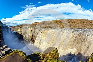 Colossal Dettifoss waterfall in Iceland