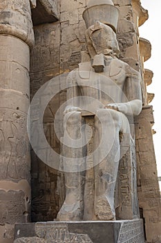 Colossal seated figures of the deified Ramesses II