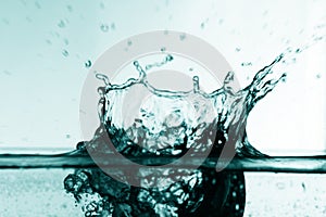 Colossally blue watersplash