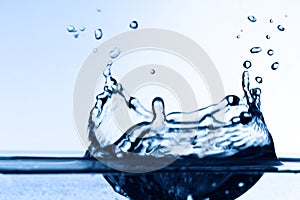 Colossally blue watersplash