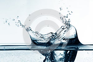 Colossally blue watersplash