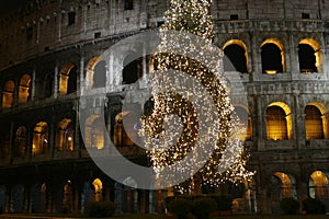 Colosseo at Christmas (Rome, Ita photo