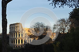 Colosseum. Ancient architecture