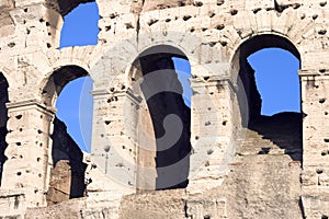 Colosseum Arches Closeup