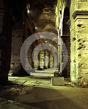 Colosseum arches, Rome, Italy.