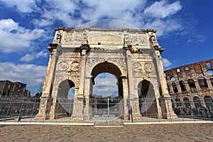 Colosseum and Arco de Costantino