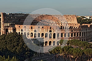 The Colosseum from Aventine hill
