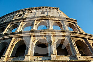 COLOSSEUM CLOSE UP ROME ITALY COLOSSEO