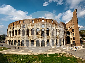 Colosseum or Coliseum, also known as the Flavian Amphitheatre