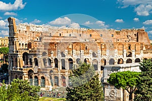 Colosseum or Coliseum close-up, Rome, Italy