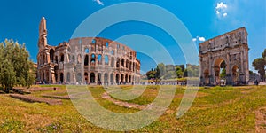 Colosseum or Coliseum in Rome, Italy.