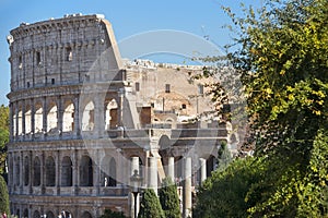 Colosseum or Coliseum in Rome, Italy