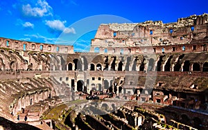 Colosseum or coloseum at Rome Italy