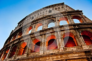 The Colosseum, evening view, Rome, Italy