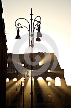 The Colosseum in the first morning light