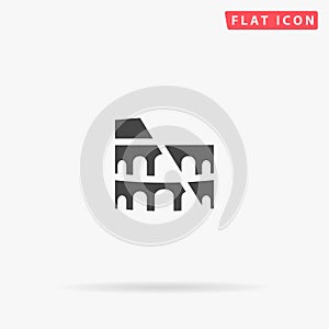 Colosseum flat vector icon