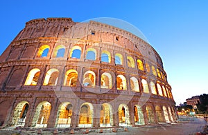 Colosseum historical building Rome Italy