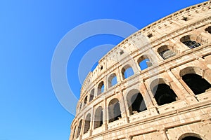 Colosseum historical building Rome Italy