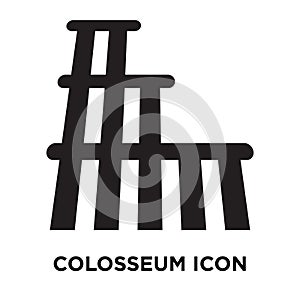 Colosseum icon vector isolated on white background, logo concept