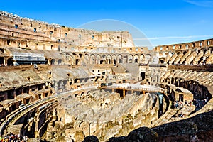 Colosseum inside, Rome, Italy
