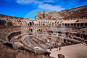 Colosseum inside Rome Italy