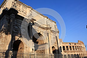 Colosseum in Italy Rom day time