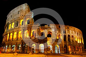 Colosseum at night