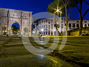 The Colosseum by night