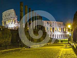 Colosseum by night