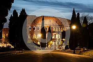 Colosseum at Night photo