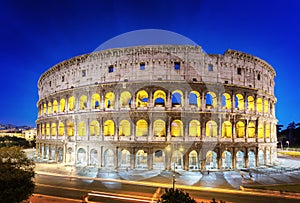 The Colosseum at night, Rome