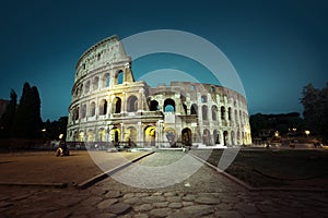 The Colosseum at night, Rome