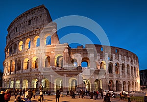 Colosseum by Night in Rome, Italy