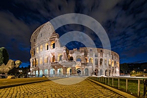 Colosseum by night, Rome, Italy